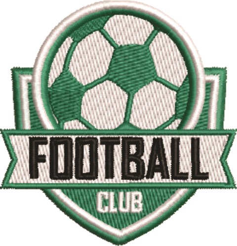Football Club Machine Embroidery Design