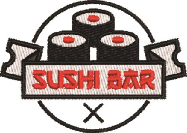 Picture of Sushi Bar Machine Embroidery Design