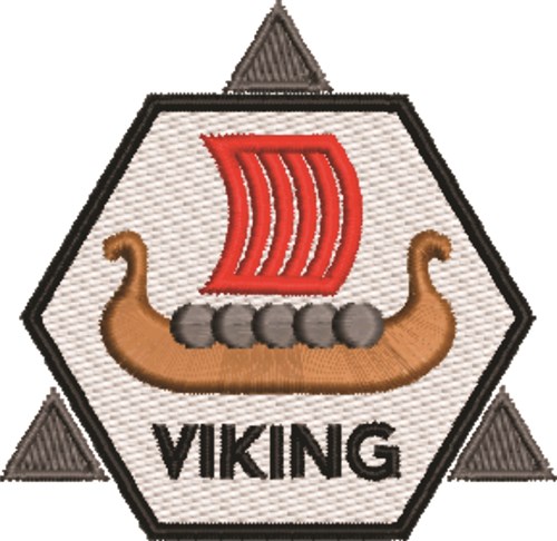 Viking Logo Machine Embroidery Design