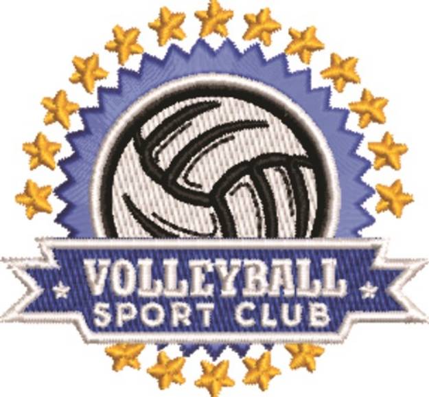 Picture of Volleyball Club Machine Embroidery Design