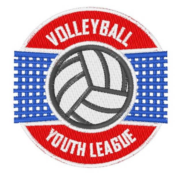 Picture of Volleyball League Machine Embroidery Design