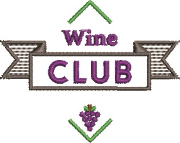Picture of Wine Club Machine Embroidery Design