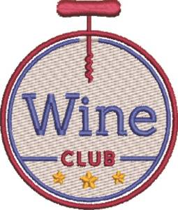 Picture of Wine Club Logo Machine Embroidery Design