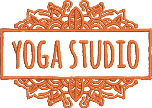 Yoga Studio Machine Embroidery Design
