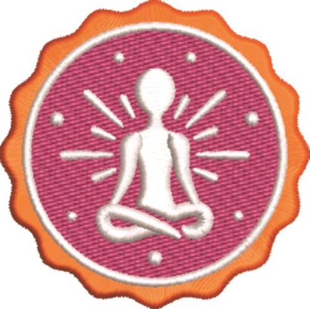 Picture of Yoga Logo Machine Embroidery Design