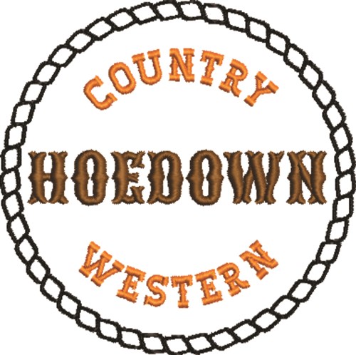 Country Hoedown Machine Embroidery Design