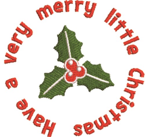 Merry Little Christmas Machine Embroidery Design