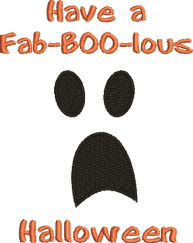 Fab-Boo-Lous Halloween Machine Embroidery Design