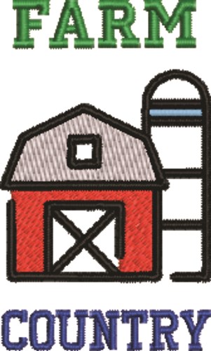 Farm Country Machine Embroidery Design