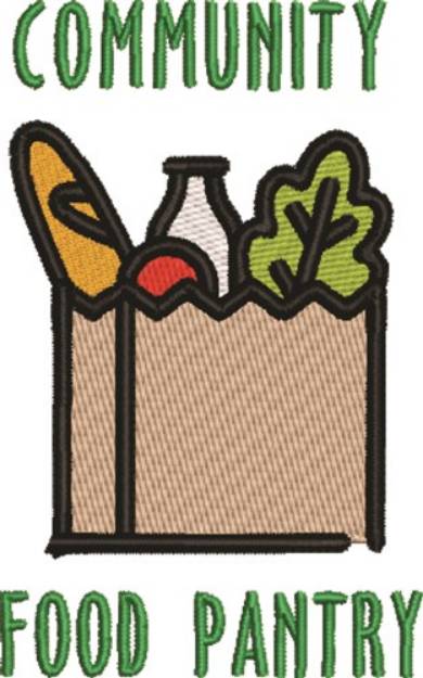 Picture of Community Food Pantry Machine Embroidery Design