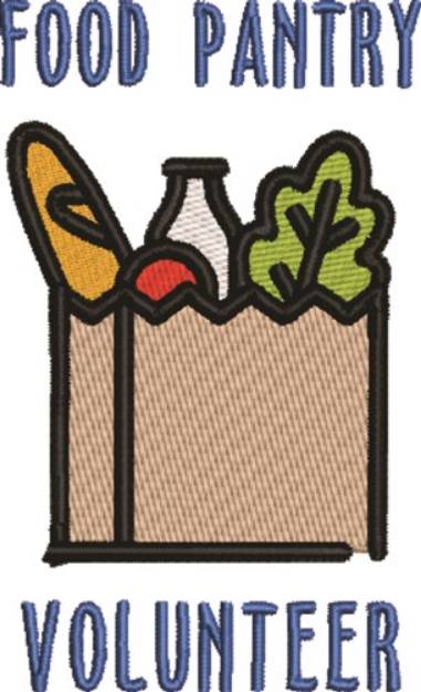 Picture of Food Pantry Volunteer Machine Embroidery Design
