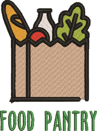 Food Pantry Machine Embroidery Design