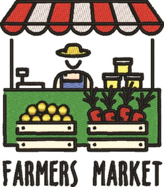 Picture of Farmers Market Machine Embroidery Design