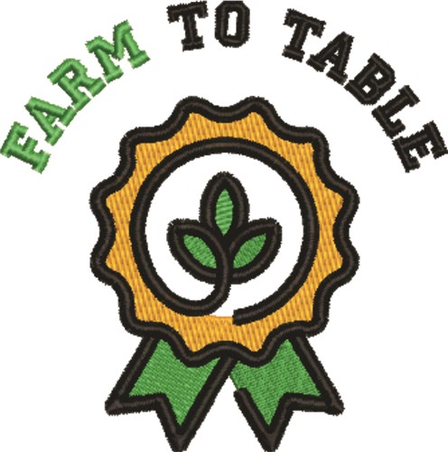 Farm To Table Machine Embroidery Design