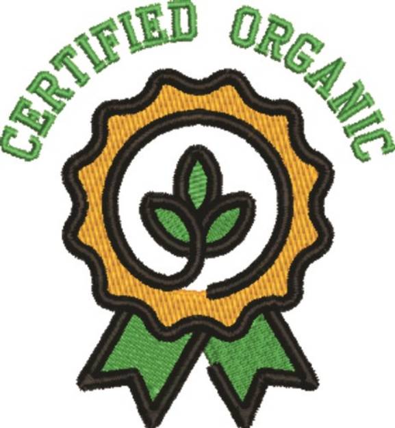 Picture of Certified Organic Award Machine Embroidery Design