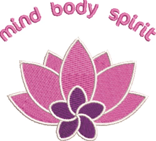 Mind Body Spirit Machine Embroidery Design