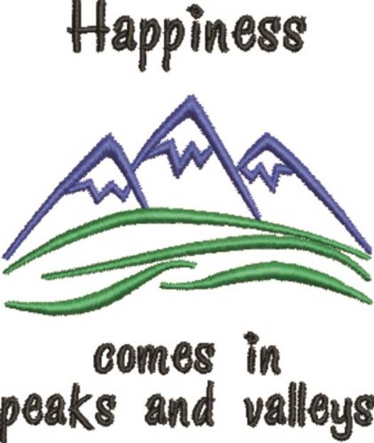 Picture of In Peaks & Valleys Machine Embroidery Design