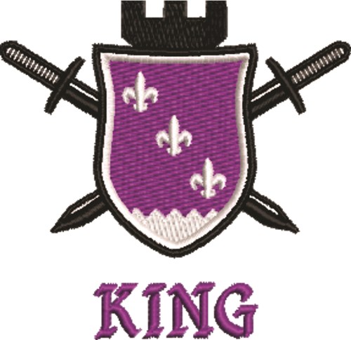 King Royal Crest Machine Embroidery Design