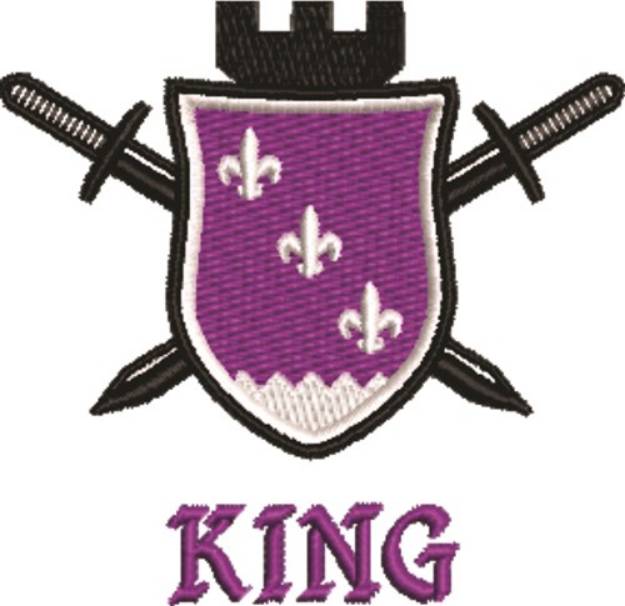 Picture of King Royal Crest Machine Embroidery Design