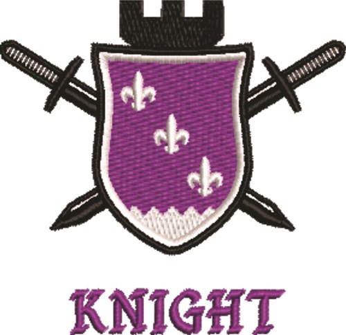 Knights Royal Crest Machine Embroidery Design