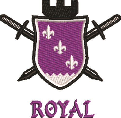 Royal Crest Machine Embroidery Design