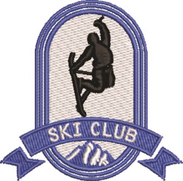 Picture of Ski Club Machine Embroidery Design