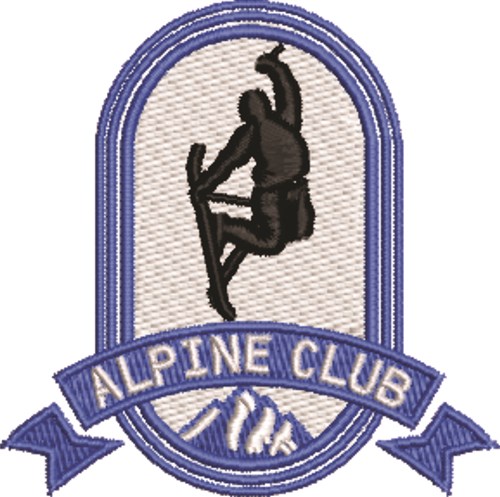 Alpine Club Machine Embroidery Design