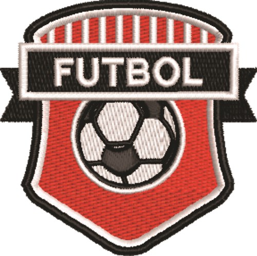 Futbol Crest Machine Embroidery Design