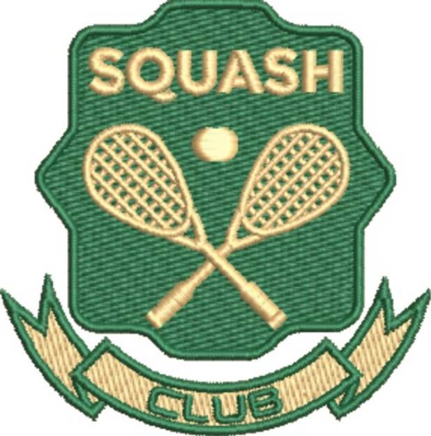Picture of Squash Club Machine Embroidery Design