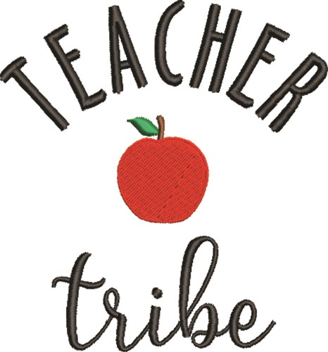 Teacher Tribe Machine Embroidery Design