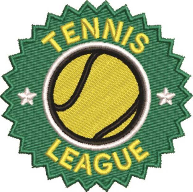 Picture of Tennis League Machine Embroidery Design