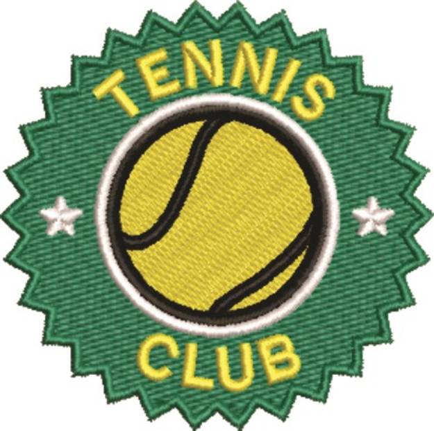 Picture of Tennis Club Machine Embroidery Design