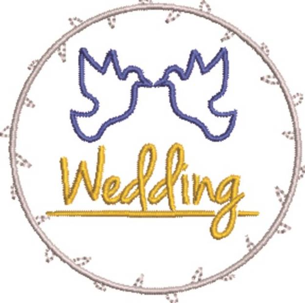 Picture of Wedding Doves Machine Embroidery Design
