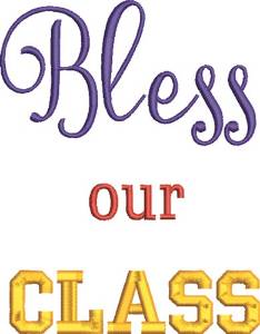 Picture of Bless our Class Machine Embroidery Design