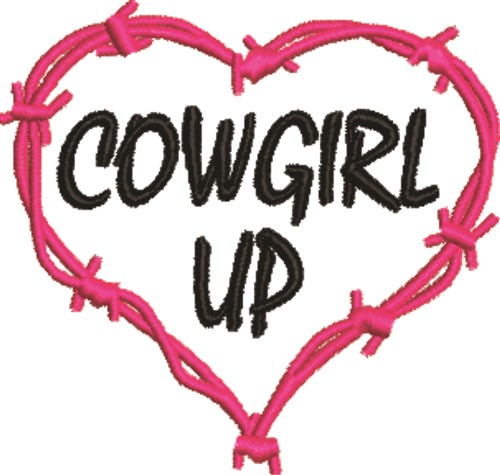 Cowgirl Up Machine Embroidery Design