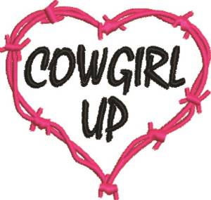 Picture of Cowgirl Up Machine Embroidery Design