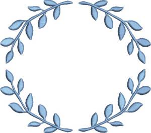 Picture of Frame Border Wreath Machine Embroidery Design