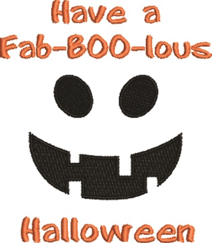 Fab-BOO-Lous Halloween Machine Embroidery Design