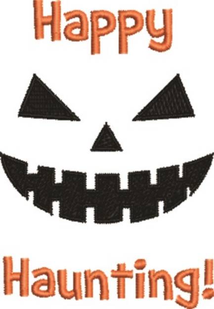 Picture of Happy Haunting Jack o Lantern Machine Embroidery Design
