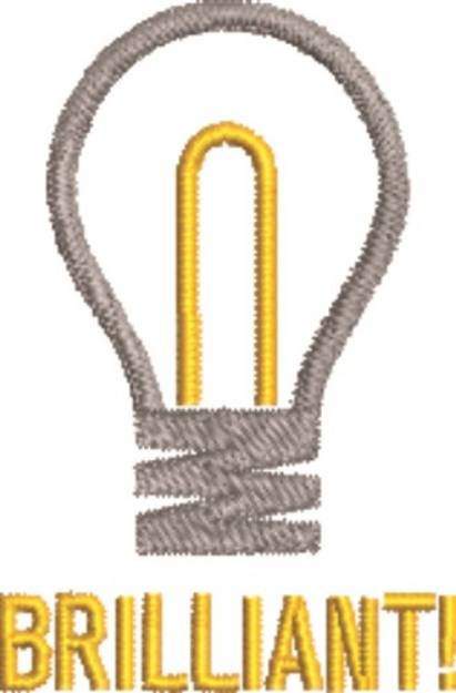 Picture of Brilliant Light Bulb Machine Embroidery Design