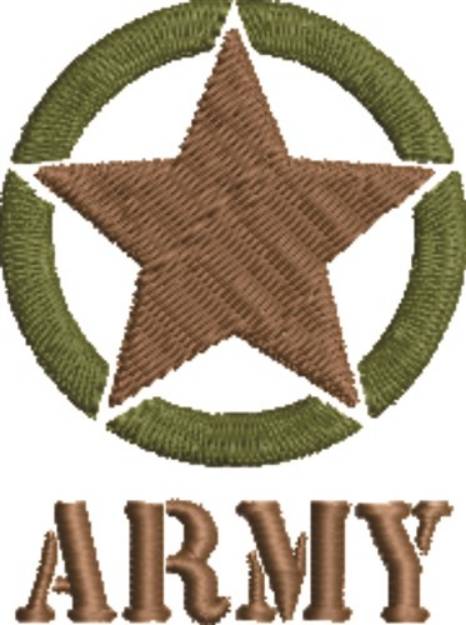 Picture of Army Military Insignia Machine Embroidery Design