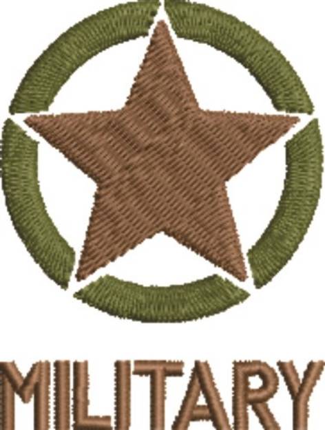 Picture of Military Insignia Machine Embroidery Design