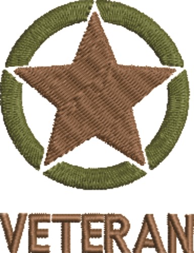 Military Insignia Veteran Machine Embroidery Design