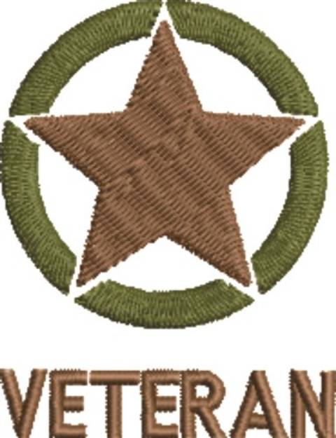 Picture of Military Insignia Veteran Machine Embroidery Design