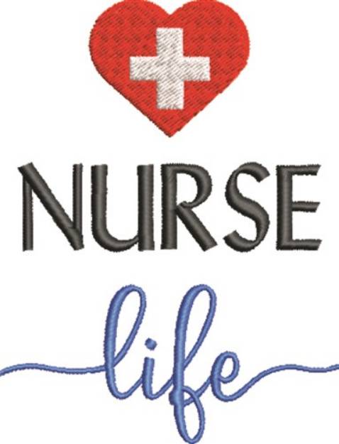Picture of Nurse Life Machine Embroidery Design