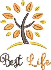 Picture of Best Life Tree Machine Embroidery Design