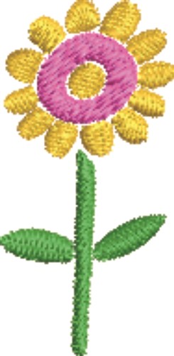 Daisy Flower Machine Embroidery Design