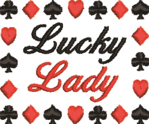 Lucky Lady Machine Embroidery Design