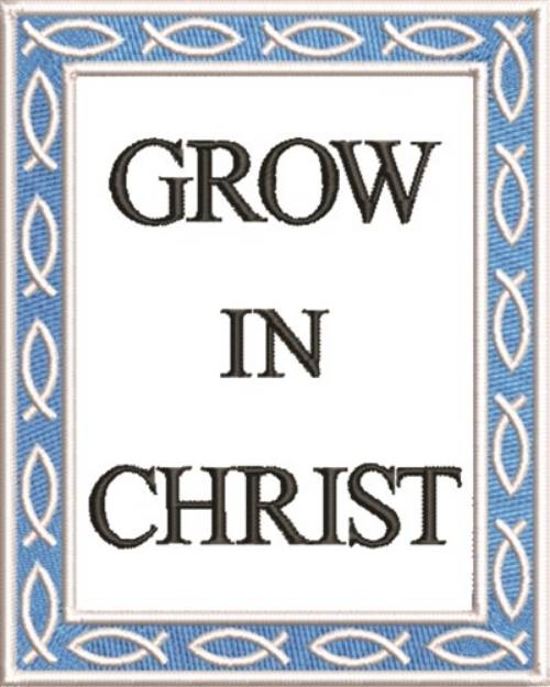 Picture of Grow In Christ Machine Embroidery Design