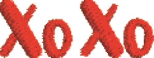 XOXO Machine Embroidery Design